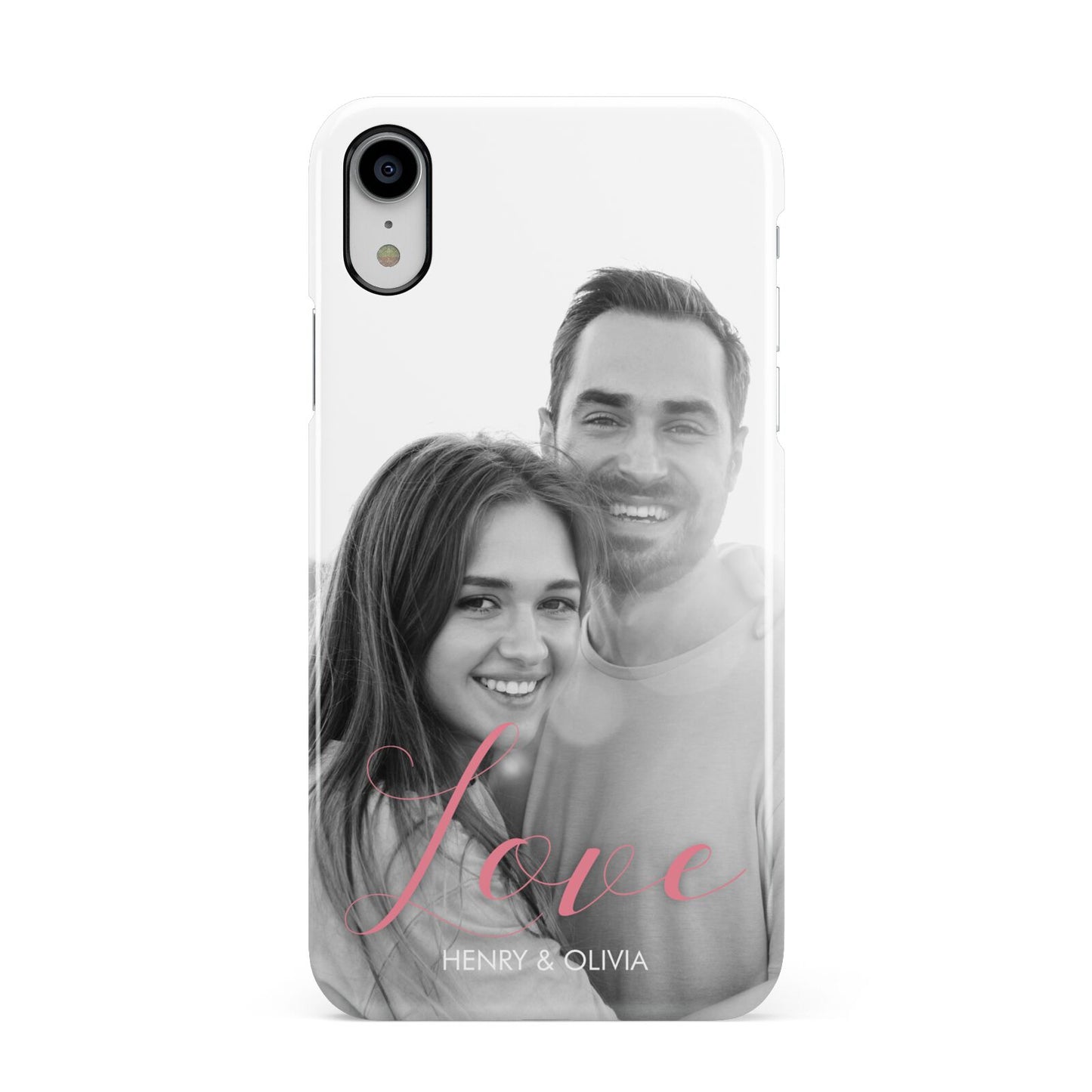 Personalised Valentines Day Photo Apple iPhone XR White 3D Snap Case
