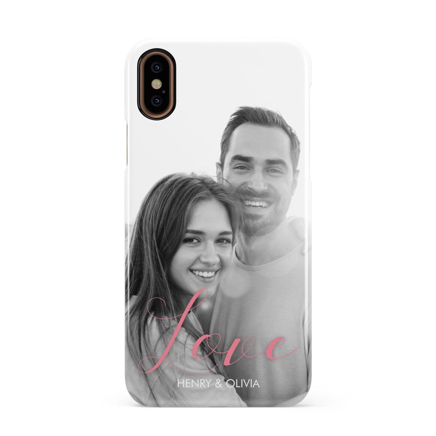 Personalised Valentines Day Photo Apple iPhone XS 3D Snap Case