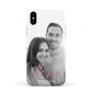 Personalised Valentines Day Photo Apple iPhone XS 3D Tough