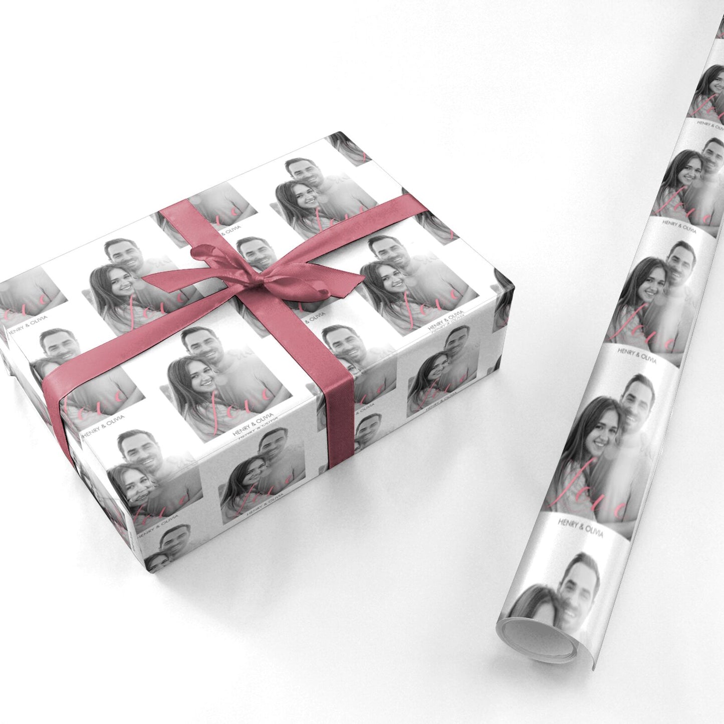 Personalised Valentines Day Photo Personalised Wrapping Paper