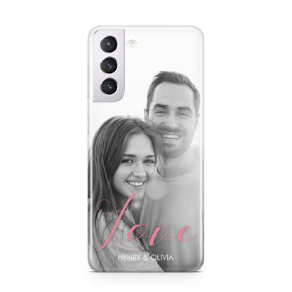Personalised Valentines Day Photo Samsung S21 Case
