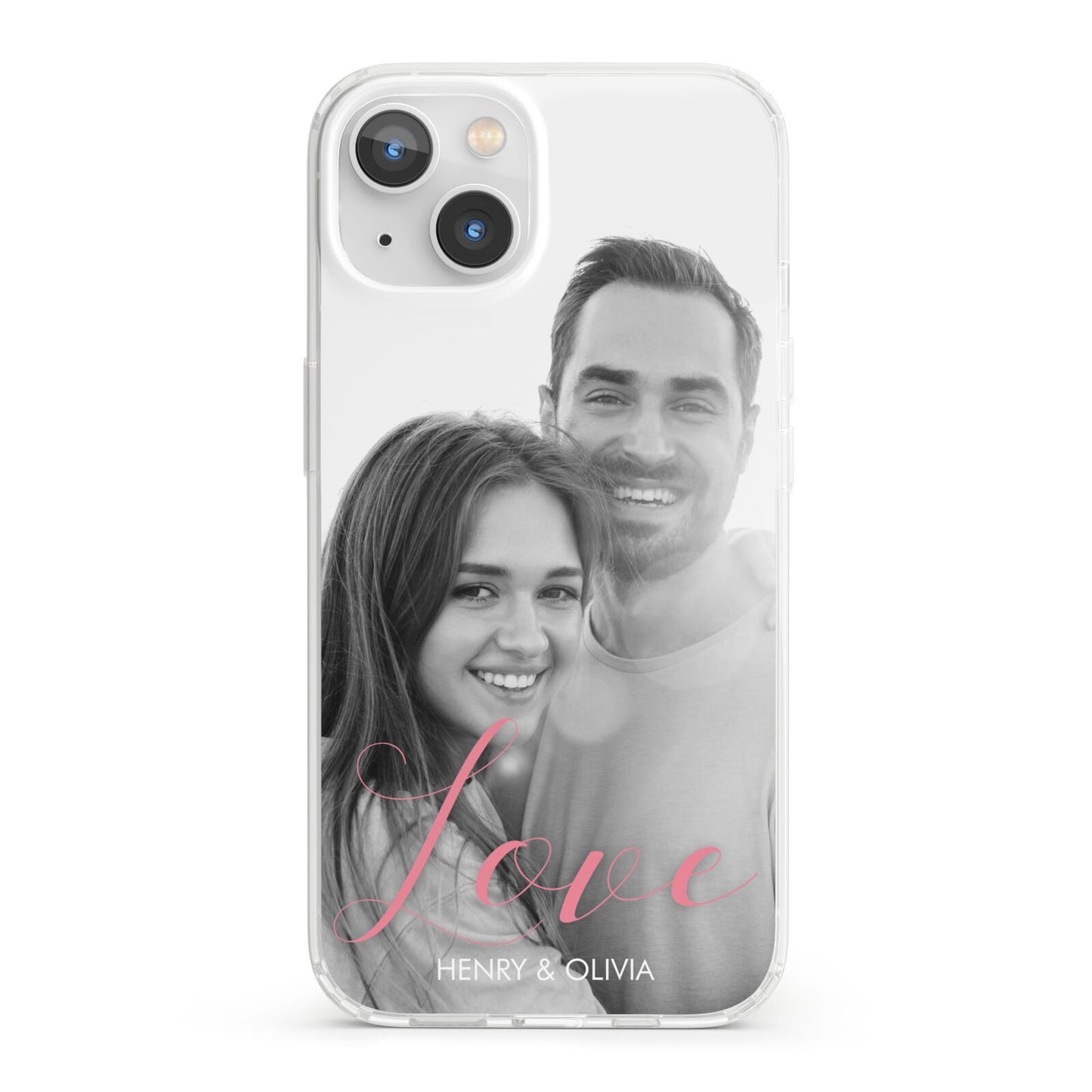 Personalised Valentines Day Photo iPhone 13 Clear Bumper Case