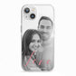 Personalised Valentines Day Photo iPhone 13 TPU Impact Case with White Edges