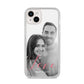 Personalised Valentines Day Photo iPhone 14 Plus Clear Tough Case Starlight