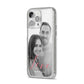 Personalised Valentines Day Photo iPhone 14 Pro Max Glitter Tough Case Silver Angled Image