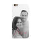 Personalised Valentines Day Photo iPhone 6 Plus 3D Snap Case on Gold Phone