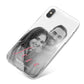 Personalised Valentines Day Photo iPhone X Bumper Case on Silver iPhone