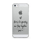 Personalised Valentines Message Name Black Apple iPhone 5 Case