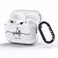 Personalised Valentines Name Clear Black AirPods Pro Clear Case Side Image