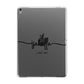 Personalised Valentines Name Clear Black Apple iPad Grey Case