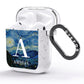 Personalised Van Gogh Starry Night AirPods Glitter Case Side Image