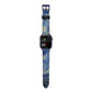 Personalised Van Gogh Starry Night Apple Watch Strap Size 38mm with Blue Hardware