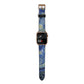 Personalised Van Gogh Starry Night Apple Watch Strap Size 38mm with Gold Hardware