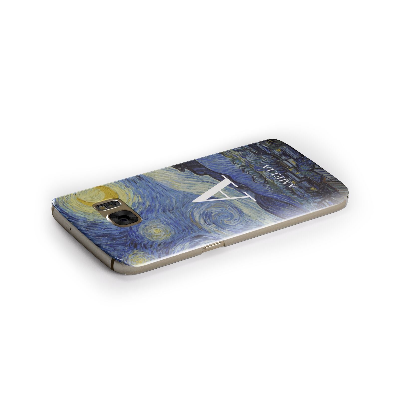 Personalised Van Gogh Starry Night Samsung Galaxy Case Side Close Up