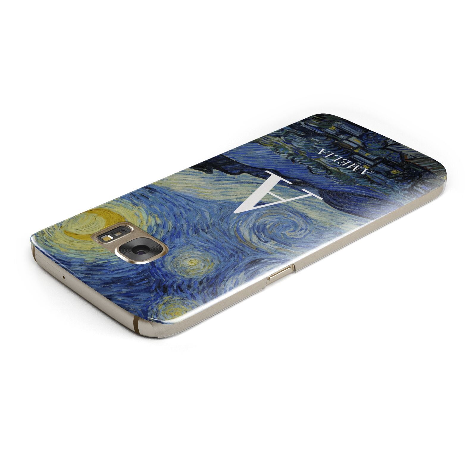 Personalised Van Gogh Starry Night Samsung Galaxy Case Top Cutout
