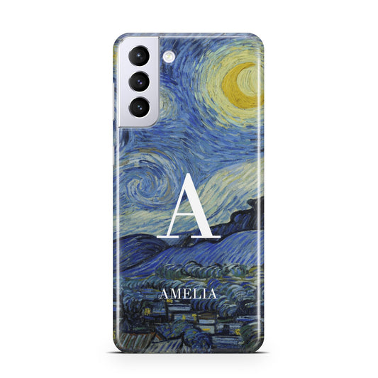 Personalised Van Gogh Starry Night Samsung S21 Plus Phone Case