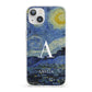 Personalised Van Gogh Starry Night iPhone 13 Clear Bumper Case