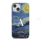 Personalised Van Gogh Starry Night iPhone 13 Mini Clear Bumper Case