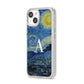 Personalised Van Gogh Starry Night iPhone 14 Clear Tough Case Starlight Angled Image