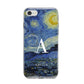 Personalised Van Gogh Starry Night iPhone 8 Bumper Case on Silver iPhone