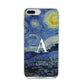 Personalised Van Gogh Starry Night iPhone 8 Plus Bumper Case on Silver iPhone