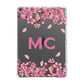 Personalised Vibrant Cherry Blossom Pink Apple iPad Grey Case