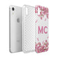 Personalised Vibrant Cherry Blossom Pink Apple iPhone XR White 3D Tough Case Expanded view
