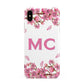 Personalised Vibrant Cherry Blossom Pink Apple iPhone Xs Max 3D Tough Case
