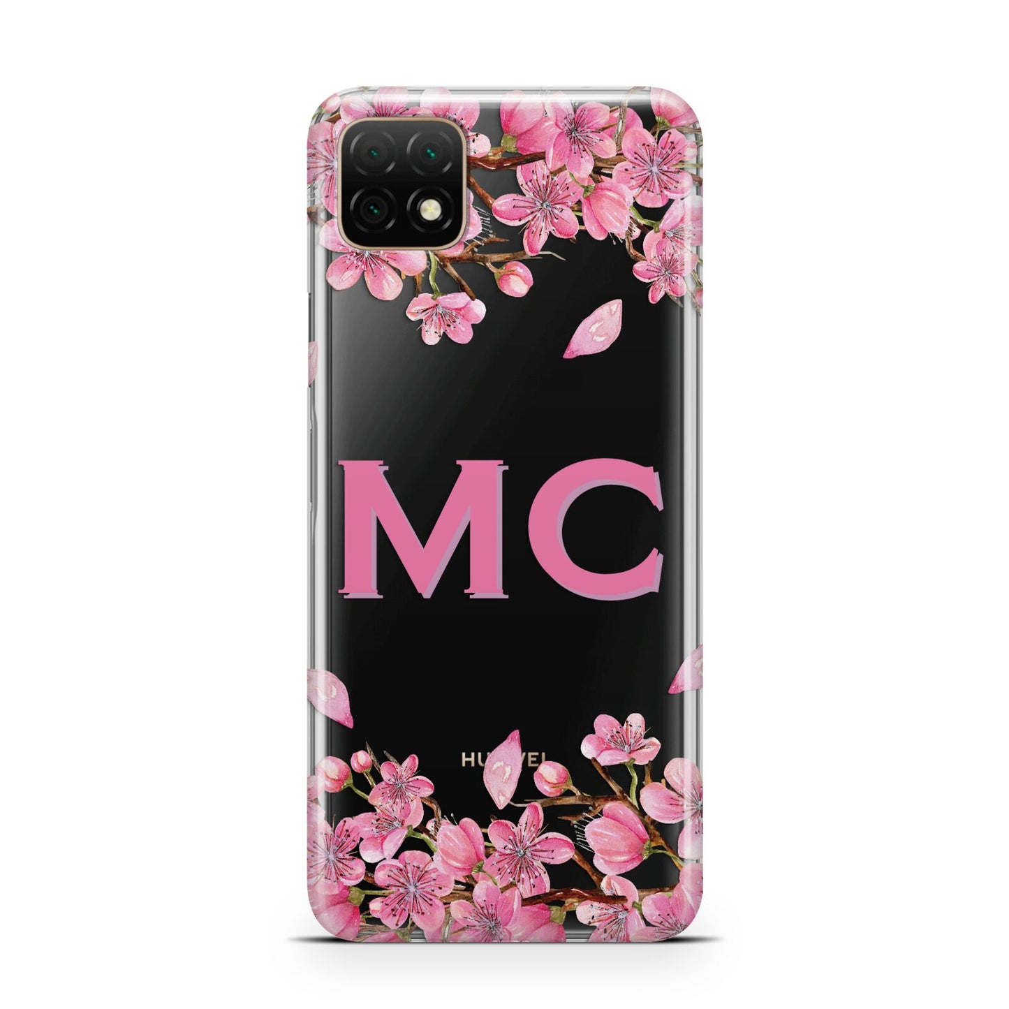 Personalised Vibrant Cherry Blossom Pink Huawei Enjoy 20 Phone Case