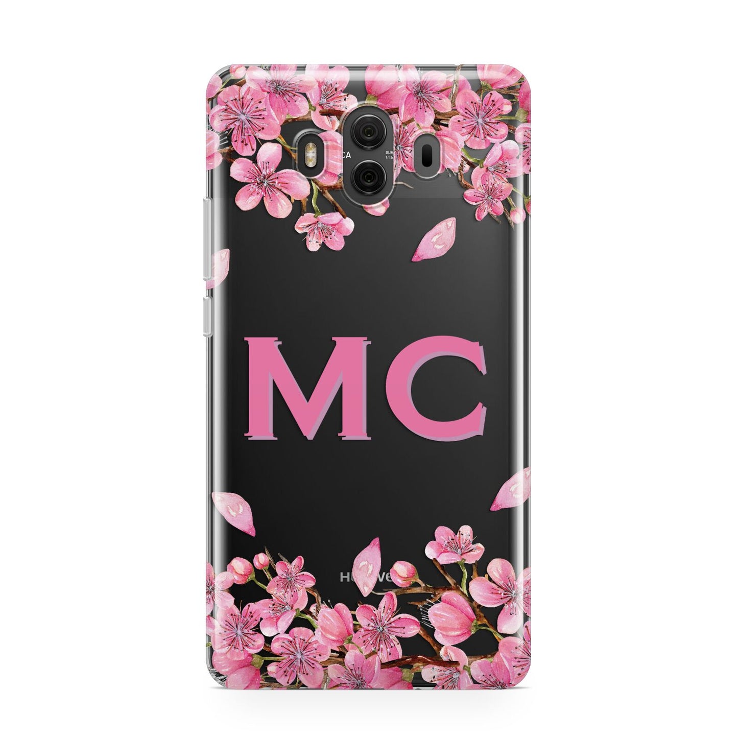 Personalised Vibrant Cherry Blossom Pink Huawei Mate 10 Protective Phone Case