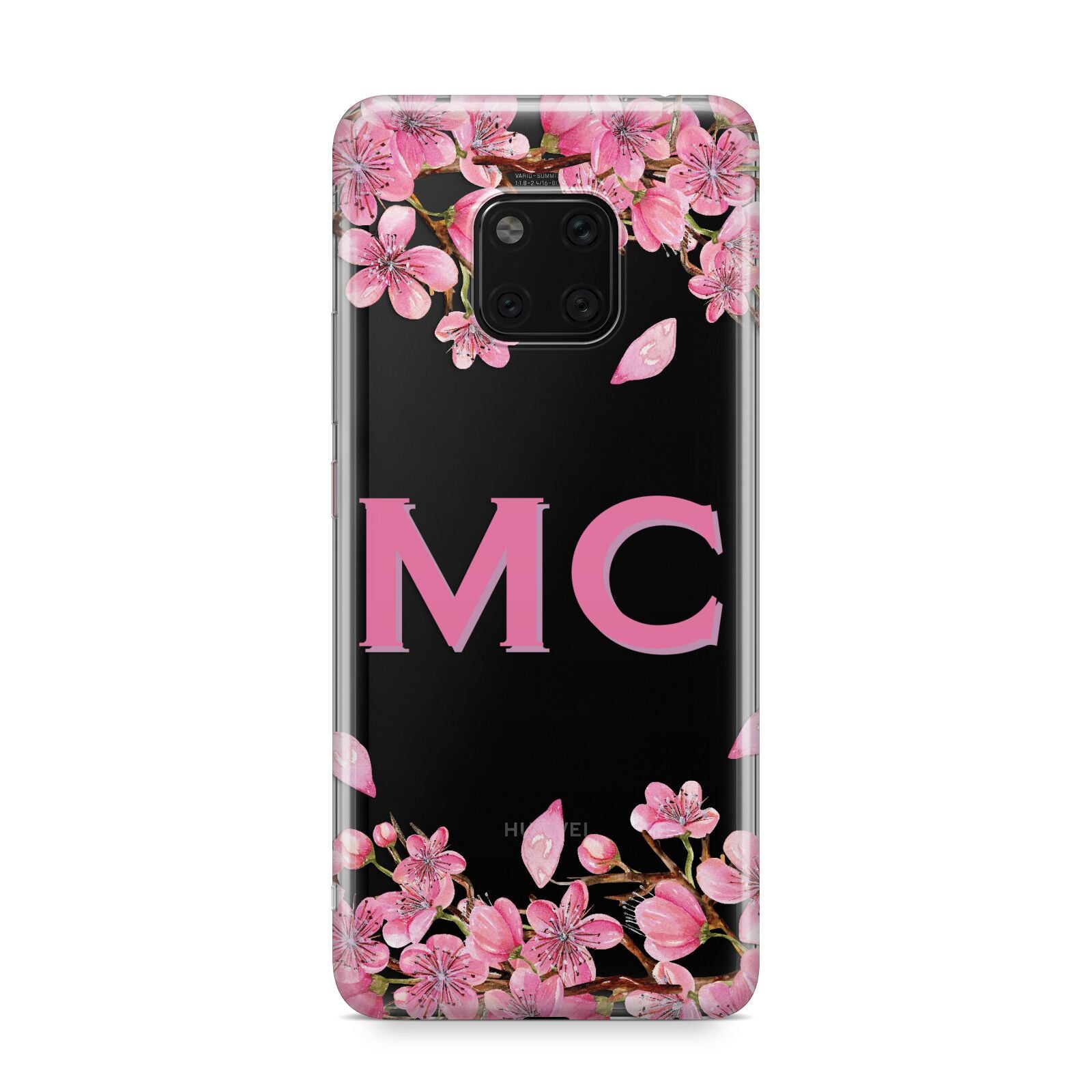 Personalised Vibrant Cherry Blossom Pink Huawei Mate 20 Pro Phone Case