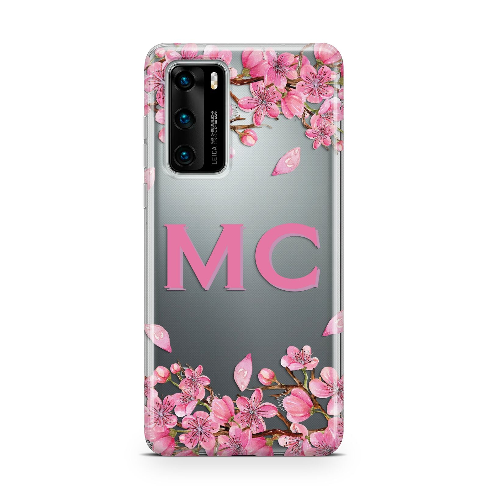 Personalised Vibrant Cherry Blossom Pink Huawei P40 Phone Case