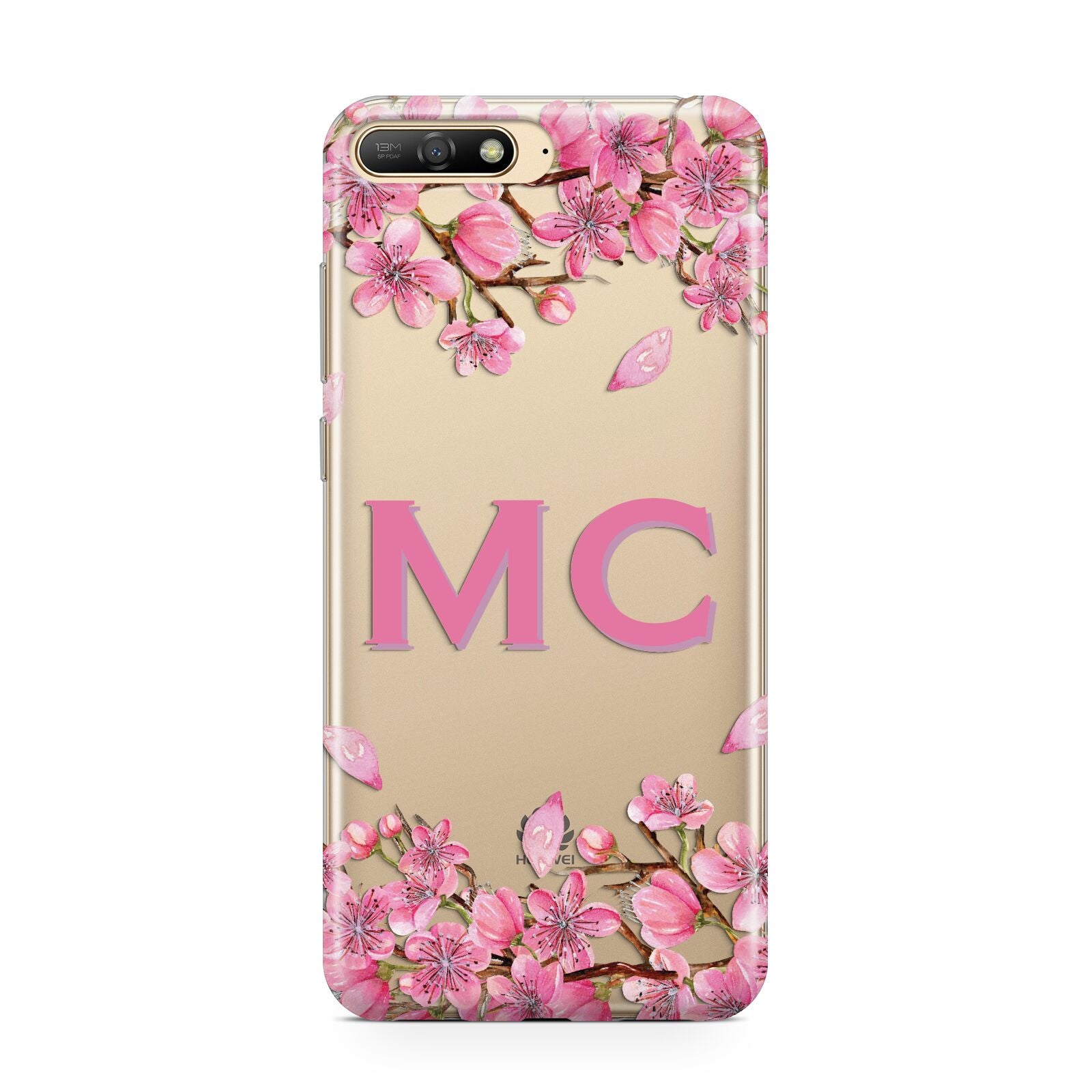 Personalised Vibrant Cherry Blossom Pink Huawei Y6 2018