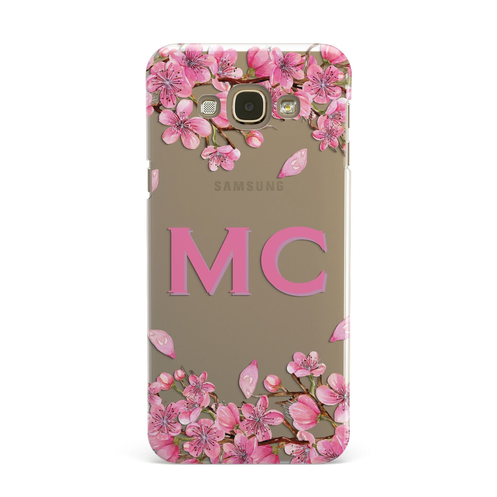 Personalised Vibrant Cherry Blossom Pink Samsung Galaxy A8 Case