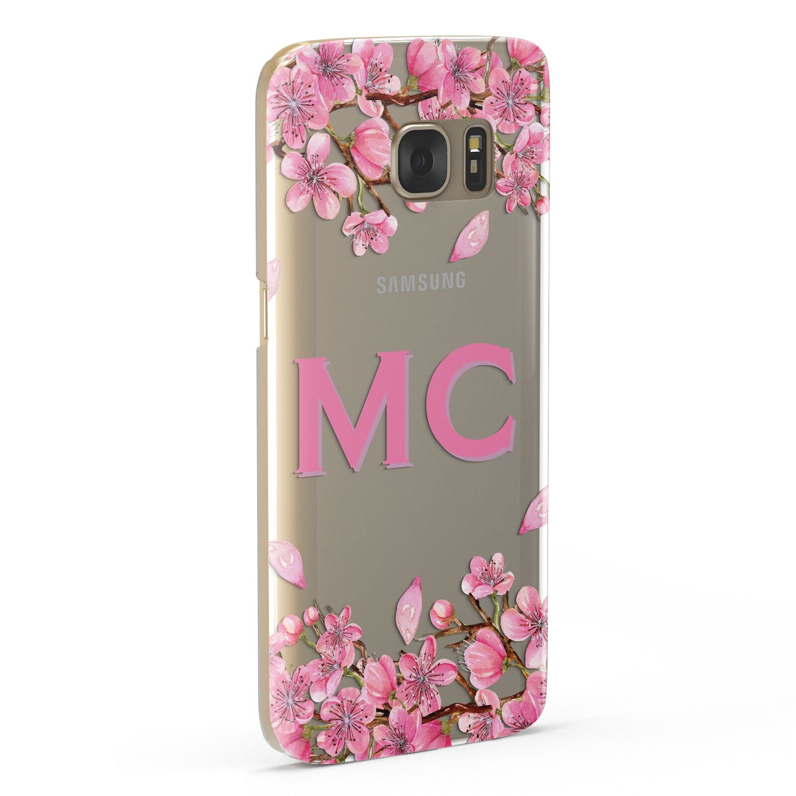 Personalised Vibrant Cherry Blossom Pink Samsung Galaxy Case Fourty Five Degrees