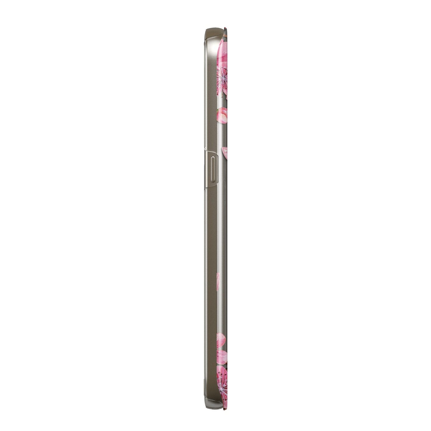 Personalised Vibrant Cherry Blossom Pink Samsung Galaxy Case Side View