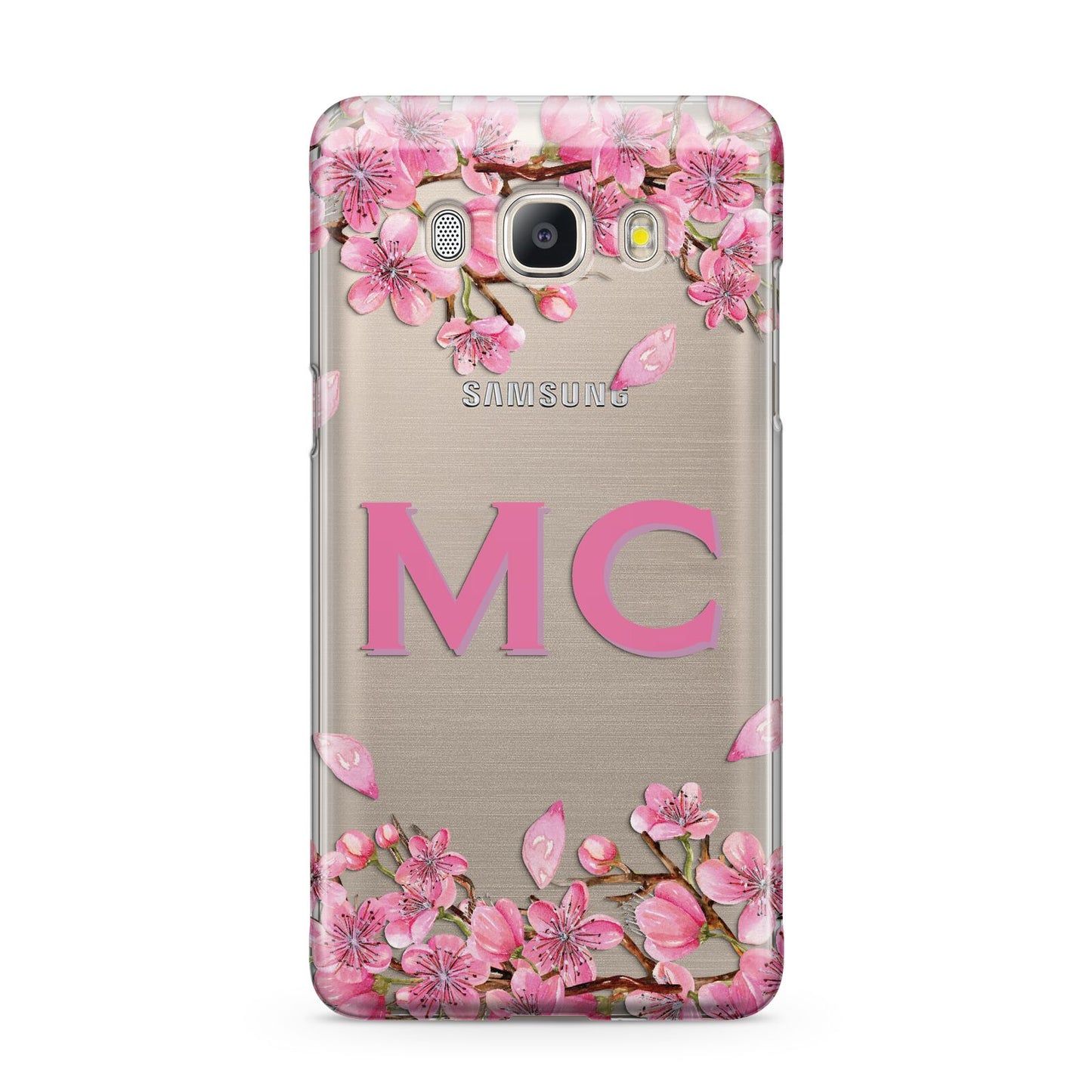 Personalised Vibrant Cherry Blossom Pink Samsung Galaxy J5 2016 Case
