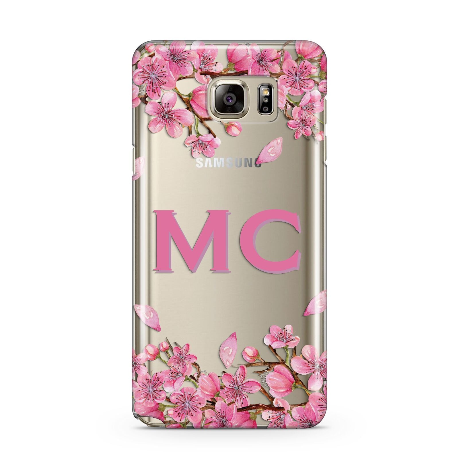 Personalised Vibrant Cherry Blossom Pink Samsung Galaxy Note 5 Case