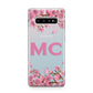 Personalised Vibrant Cherry Blossom Pink Samsung Galaxy S10 Plus Case