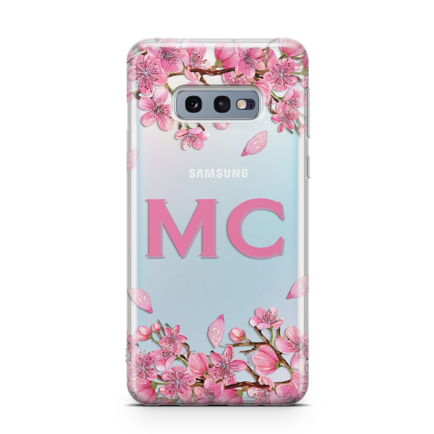 Personalised Vibrant Cherry Blossom Pink Samsung Galaxy S10E Case