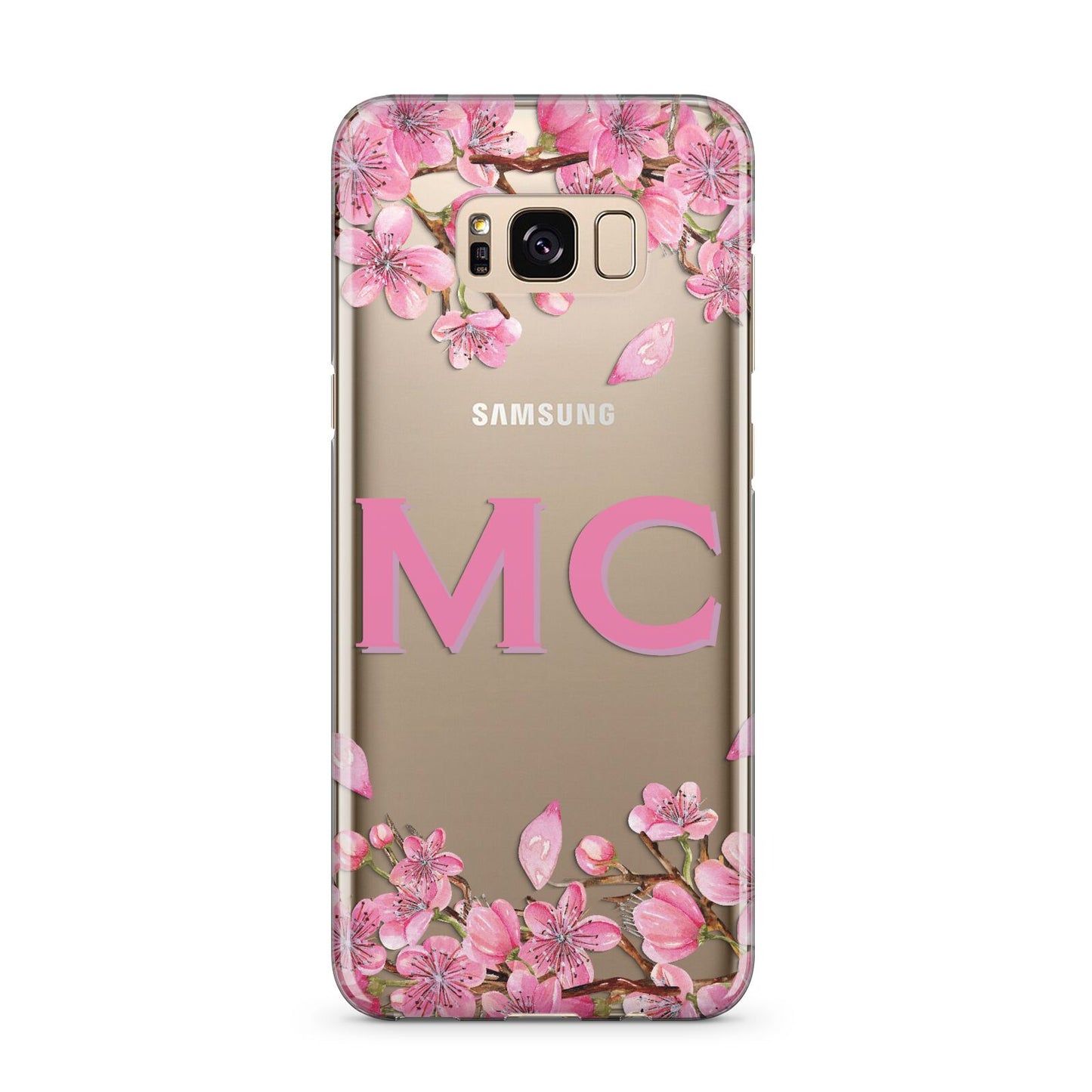 Personalised Vibrant Cherry Blossom Pink Samsung Galaxy S8 Plus Case