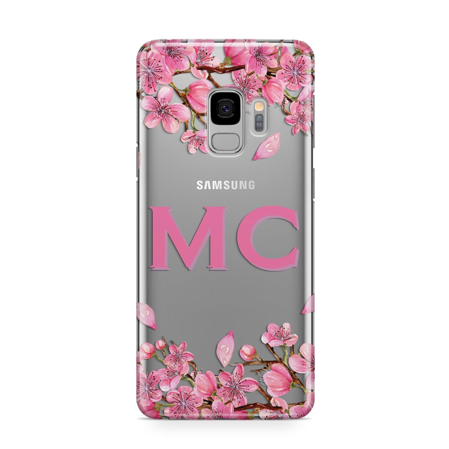 Personalised Vibrant Cherry Blossom Pink Samsung Galaxy S9 Case