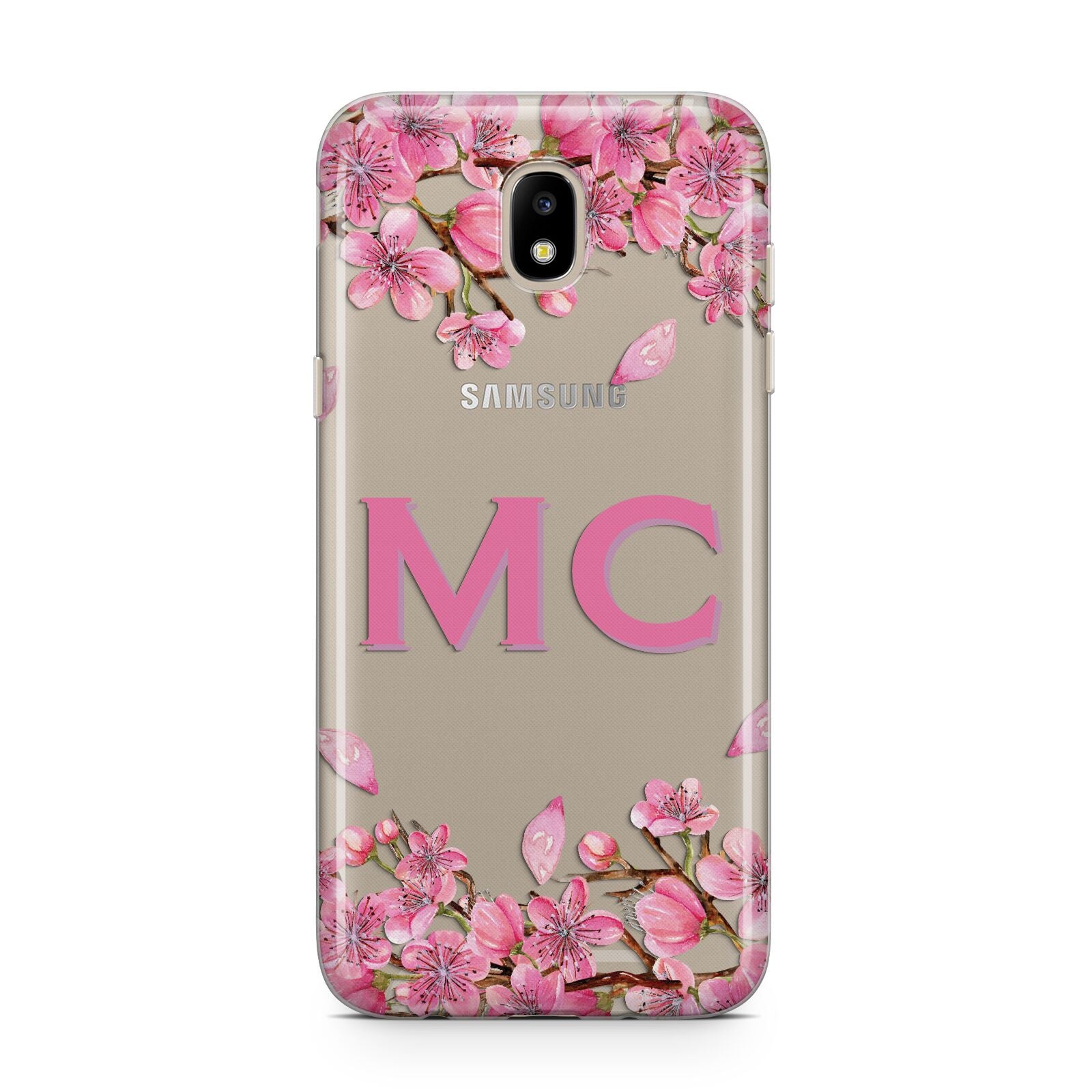 Personalised Vibrant Cherry Blossom Pink Samsung J5 2017 Case