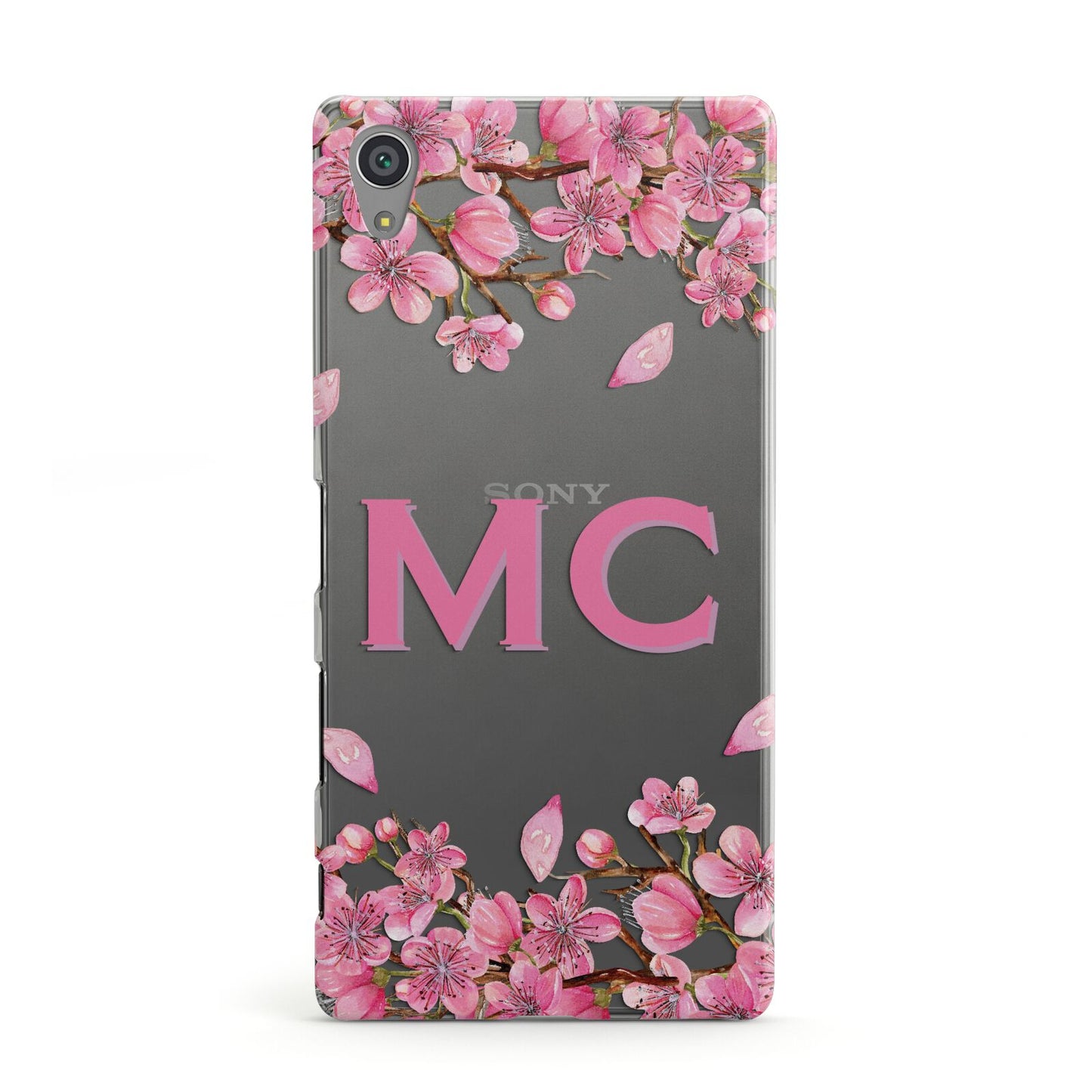 Personalised Vibrant Cherry Blossom Pink Sony Xperia Case