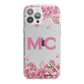 Personalised Vibrant Cherry Blossom Pink iPhone 13 Pro Max TPU Impact Case with White Edges