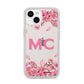 Personalised Vibrant Cherry Blossom Pink iPhone 14 Clear Tough Case Starlight