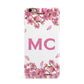 Personalised Vibrant Cherry Blossom Pink iPhone 6 Plus 3D Snap Case on Gold Phone