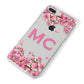 Personalised Vibrant Cherry Blossom Pink iPhone 8 Plus Bumper Case on Silver iPhone Alternative Image