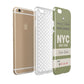Personalised Vintage Baggage Tag Apple iPhone 6 3D Tough Case Expanded view
