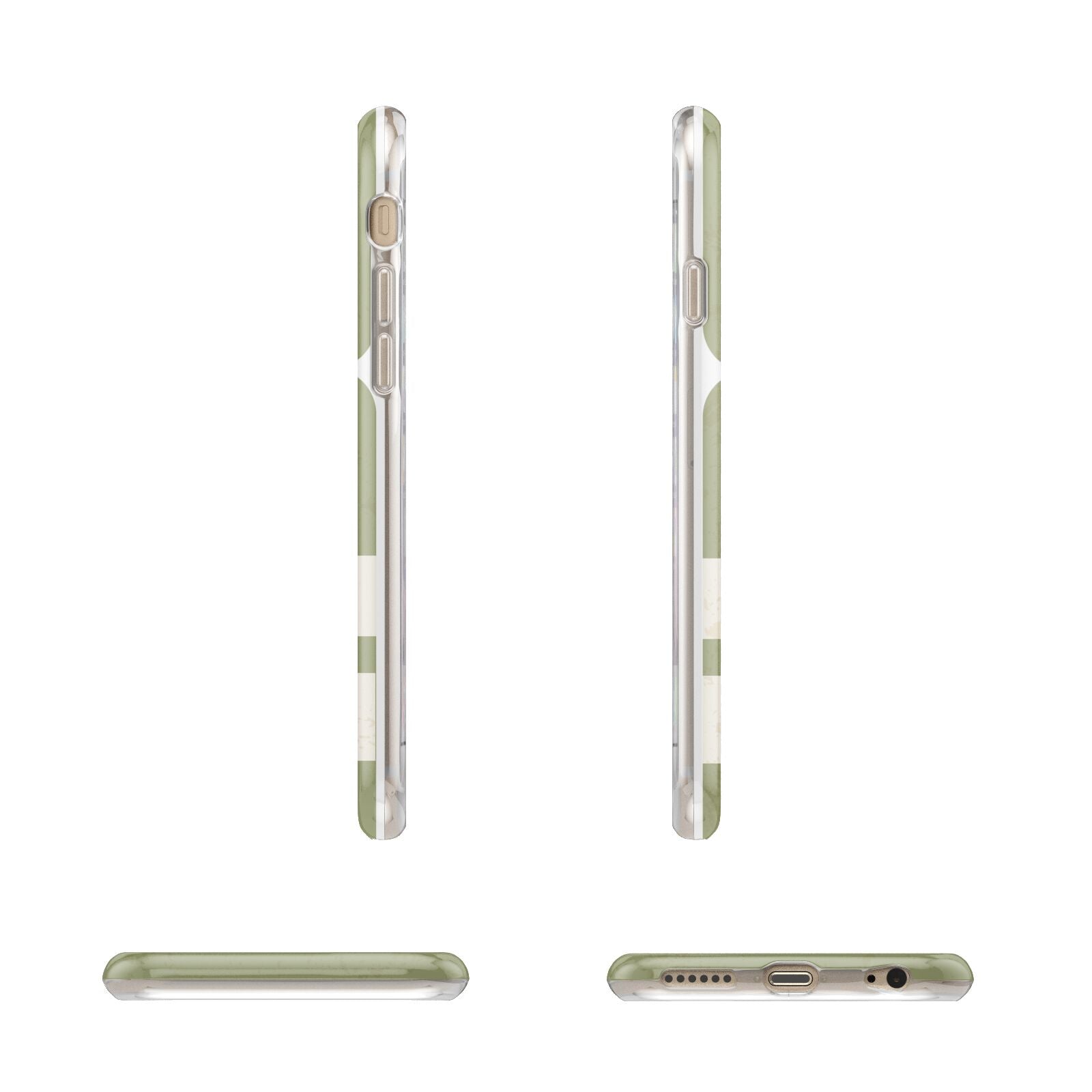 Personalised Vintage Baggage Tag Apple iPhone 6 3D Wrap Tough Case Alternative Image Angles